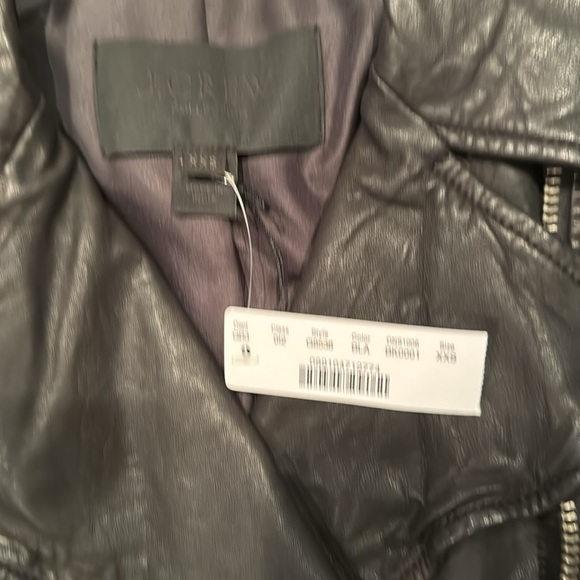 J Crew Collection XXS Leather Jacket New with Tags - Picture 3 of 5
